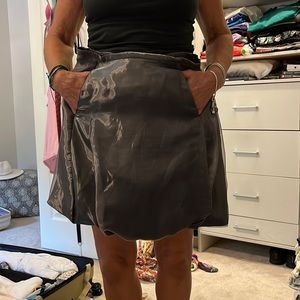 Grey vintage flowy skirt with pockets